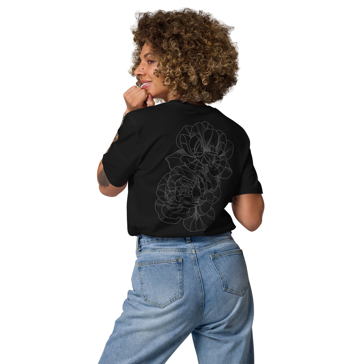 Chiemseer Hautmalerei - Flower - Unisex-Bio-Baumwoll-T-Shirt