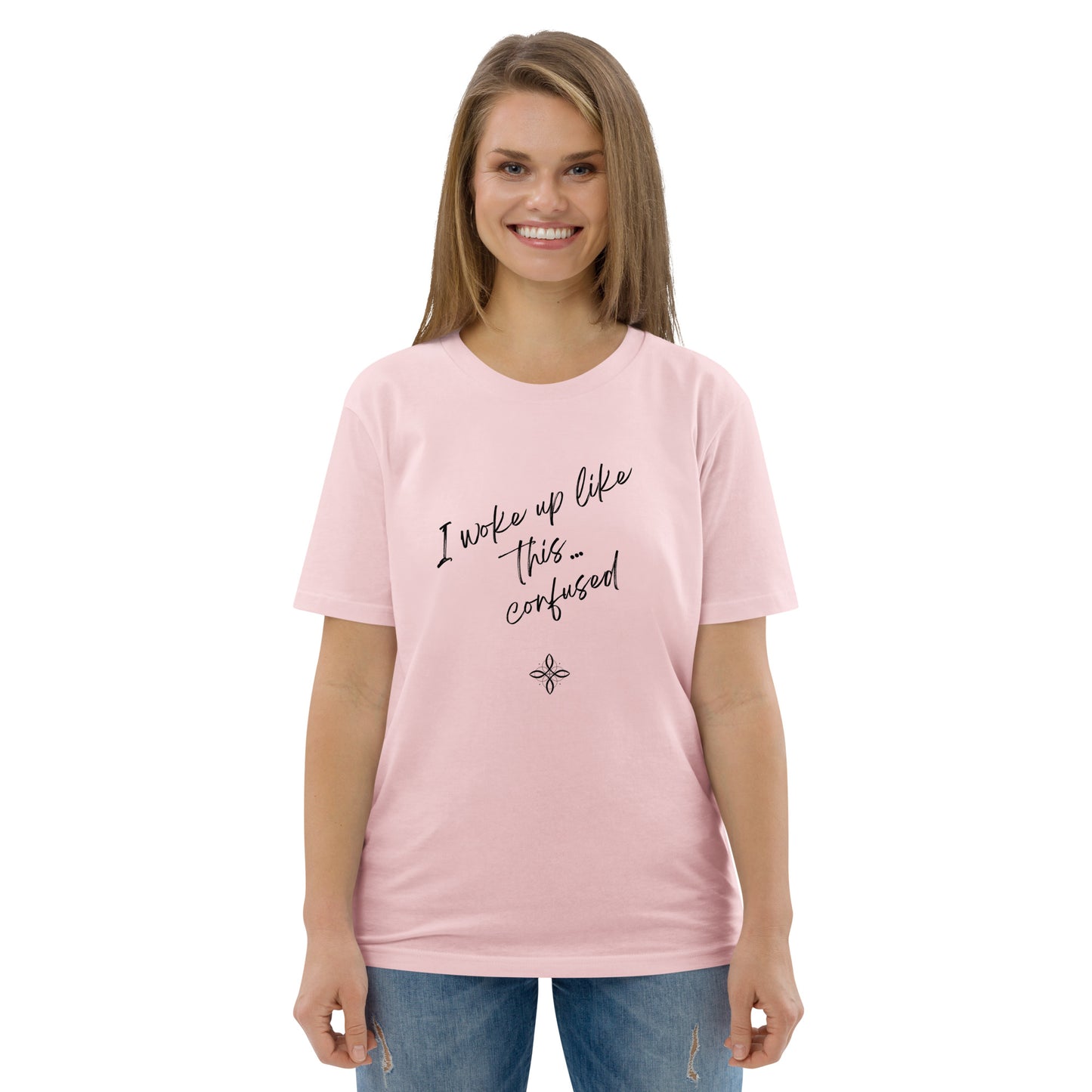 Unisex-Bio-Baumwoll-T-Shirt -confused-