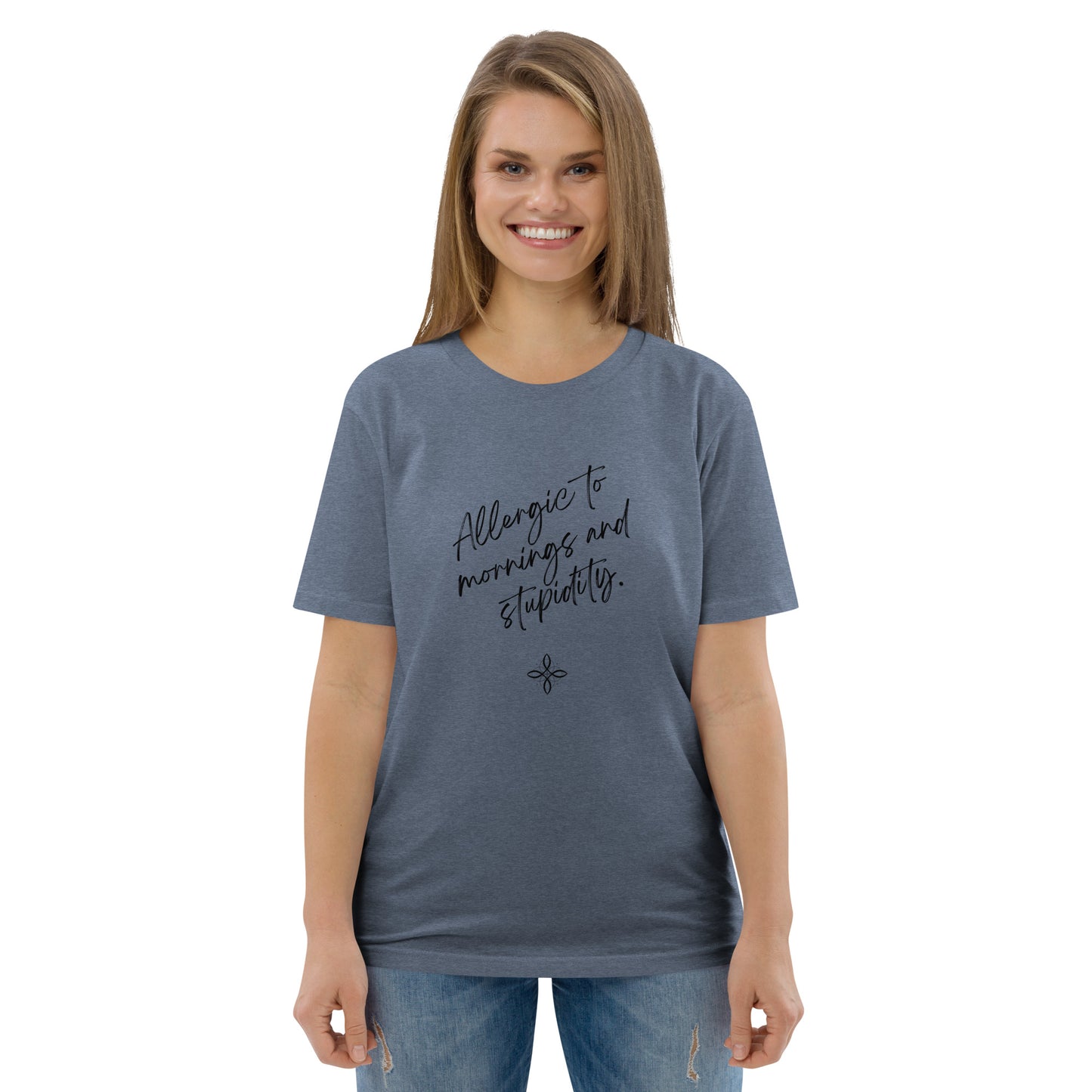 Unisex-Bio-Baumwoll-T-Shirt -stupidity-