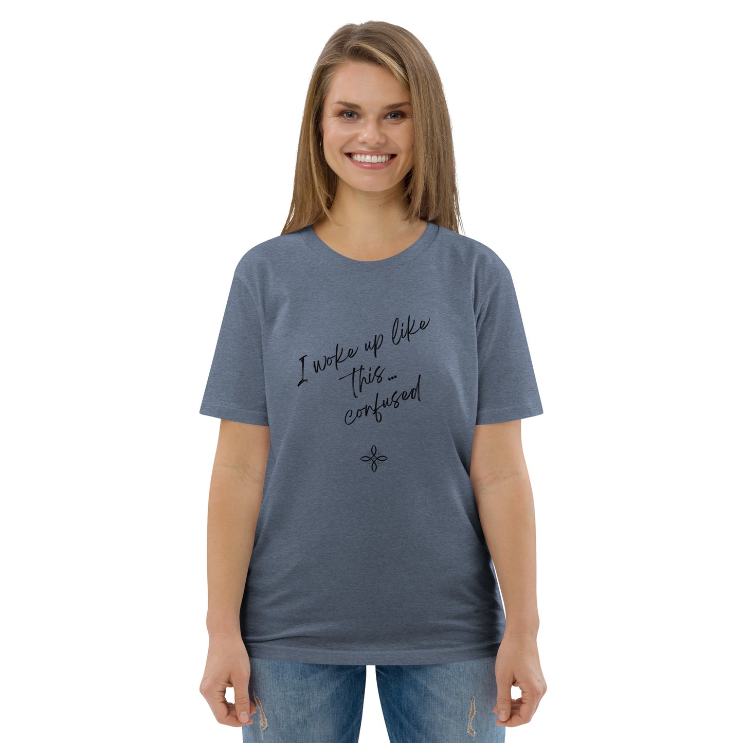 Unisex-Bio-Baumwoll-T-Shirt -confused-