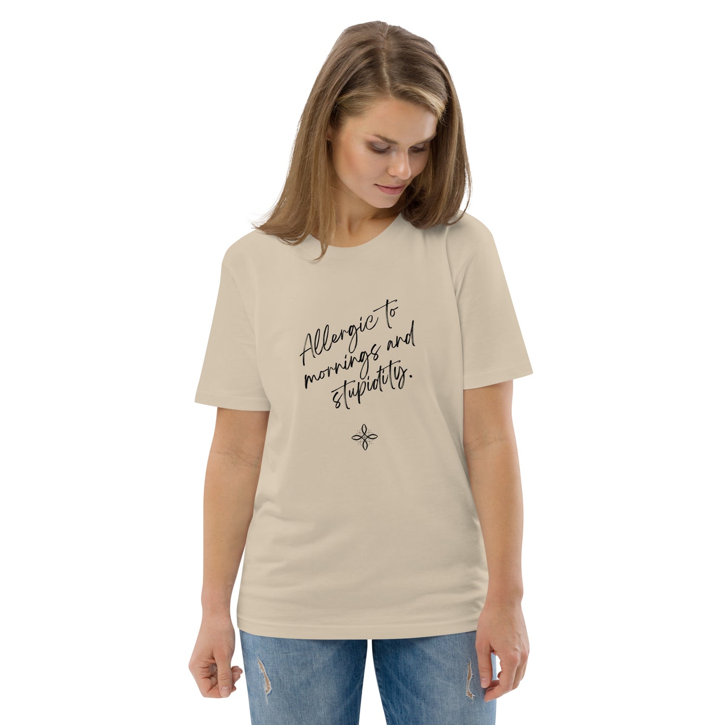 Unisex-Bio-Baumwoll-T-Shirt -stupidity-