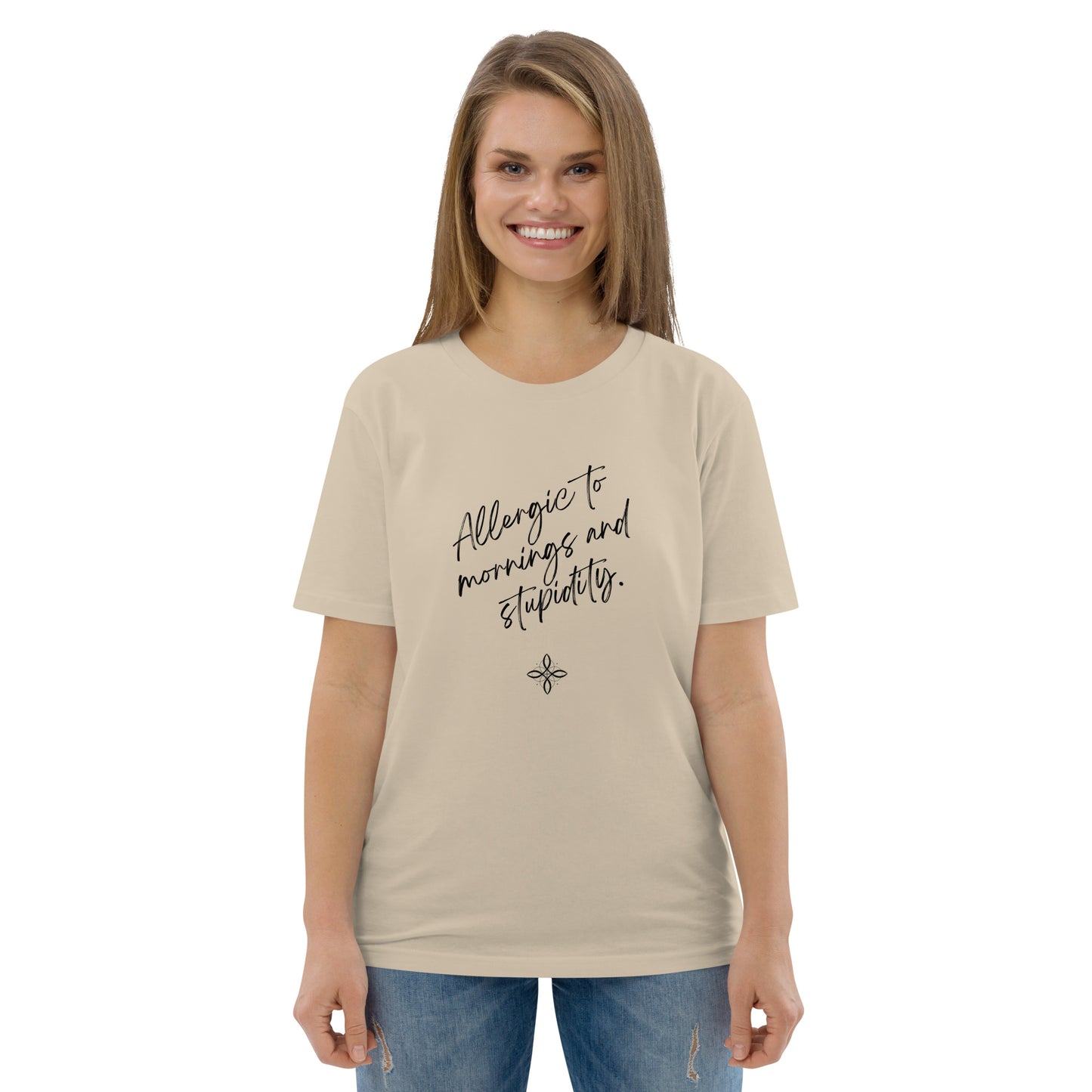 Unisex-Bio-Baumwoll-T-Shirt -stupidity-