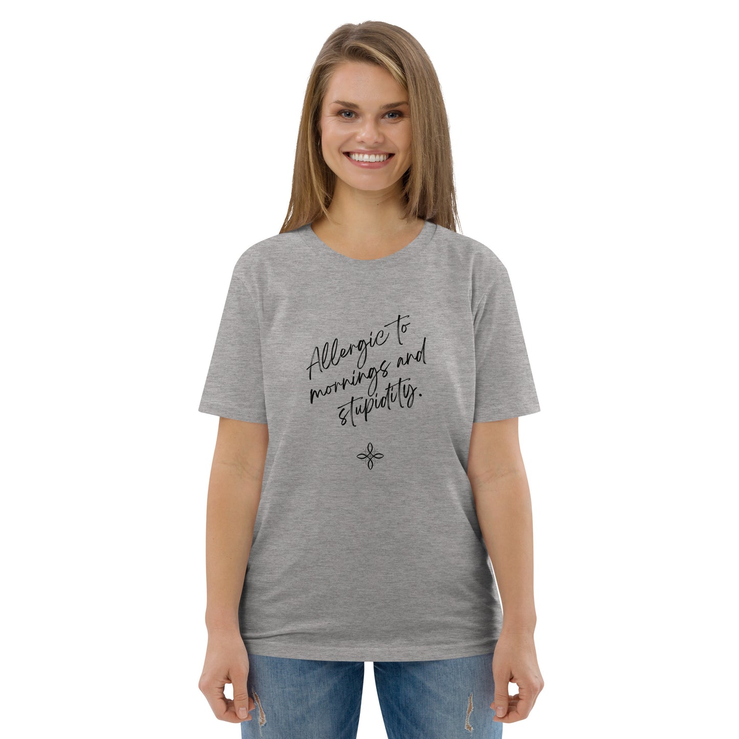 Unisex-Bio-Baumwoll-T-Shirt -stupidity-