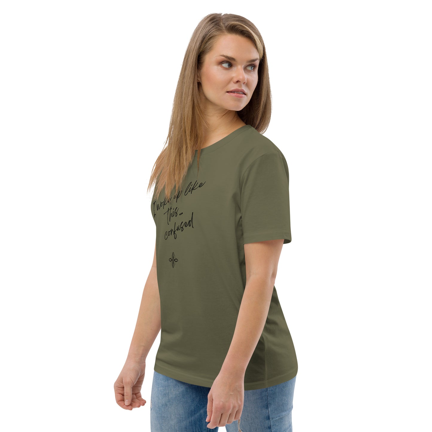 Unisex-Bio-Baumwoll-T-Shirt -confused-