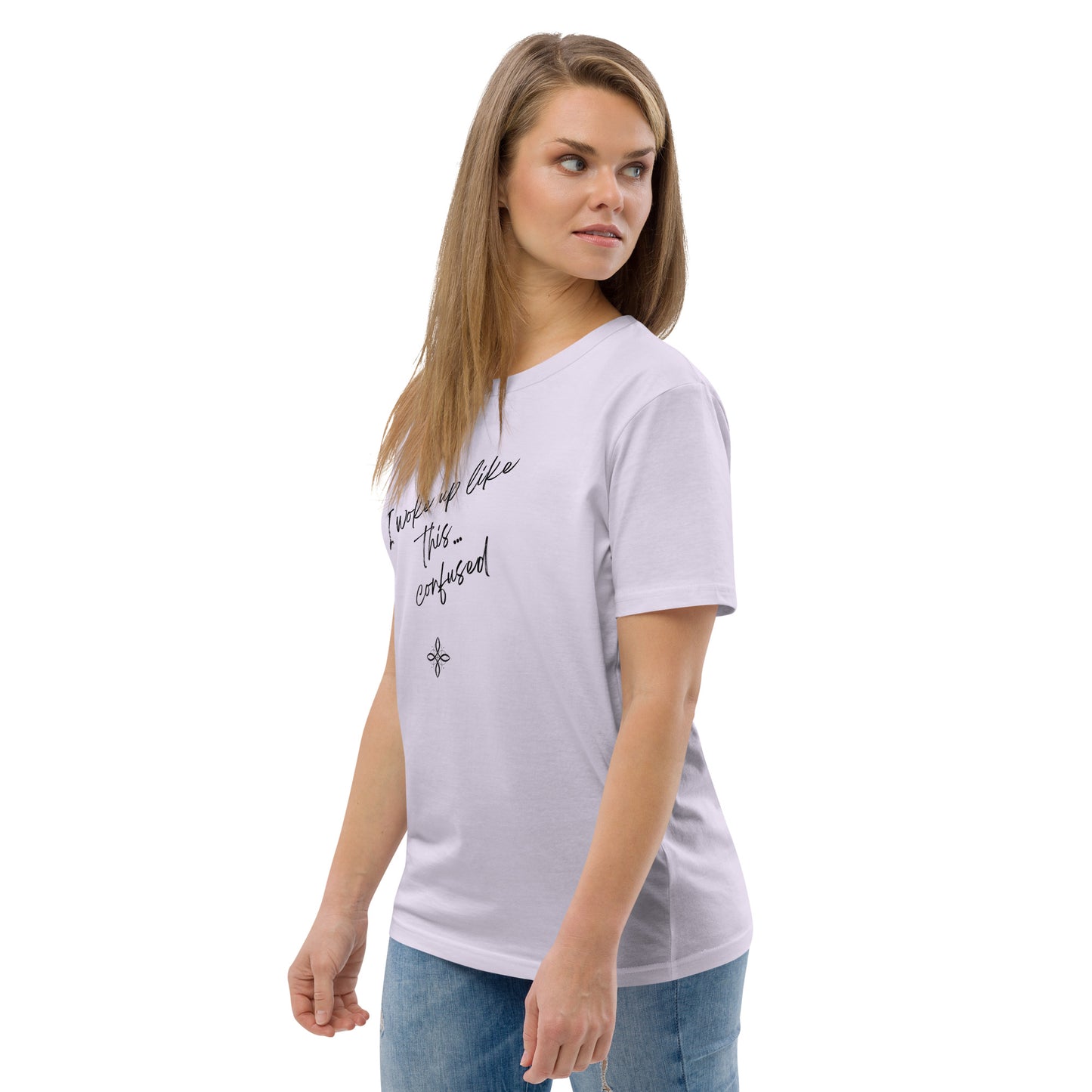 Unisex-Bio-Baumwoll-T-Shirt -confused-