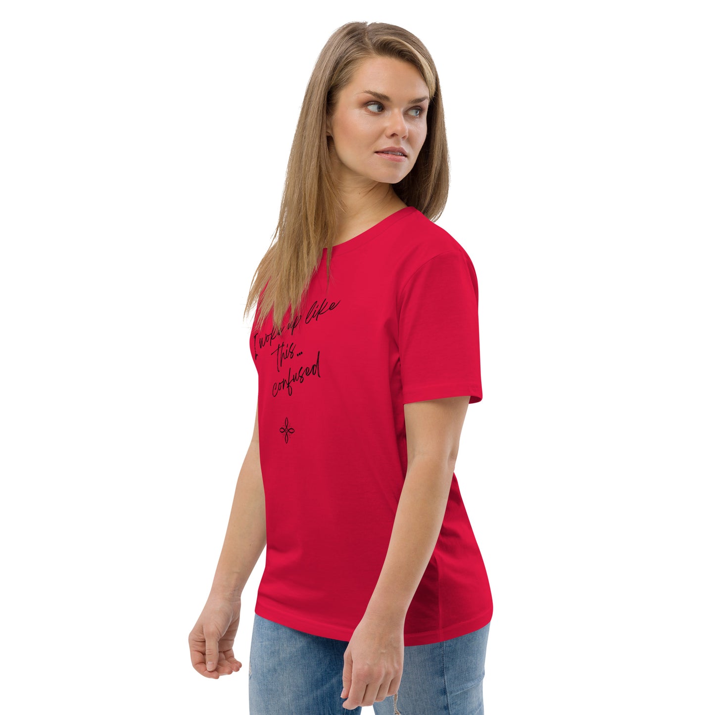 Unisex-Bio-Baumwoll-T-Shirt -confused-