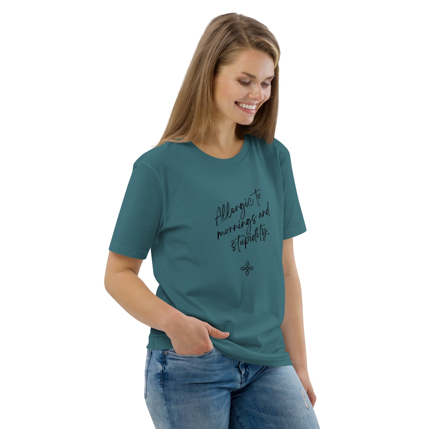 Unisex-Bio-Baumwoll-T-Shirt -stupidity-