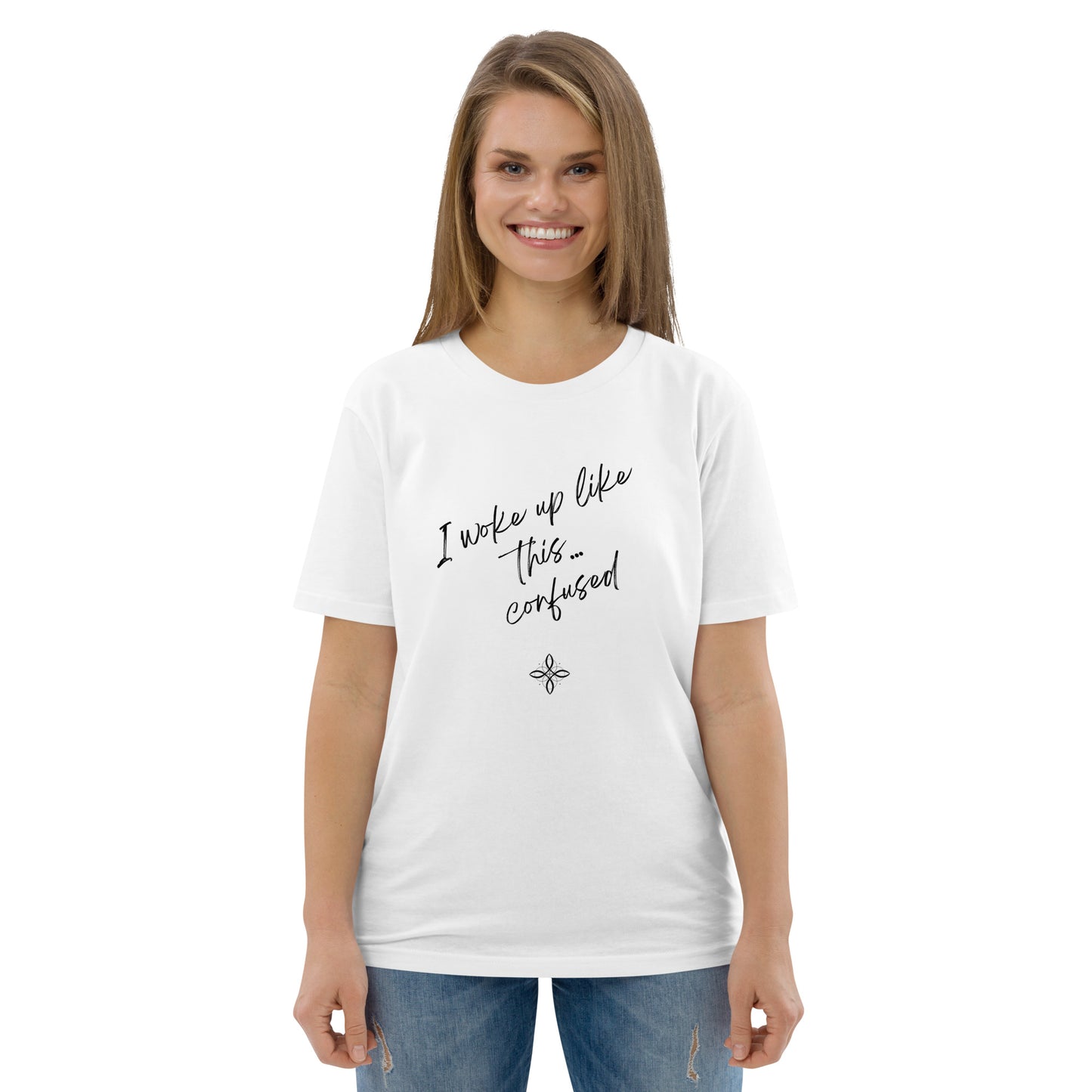 Unisex-Bio-Baumwoll-T-Shirt -confused-