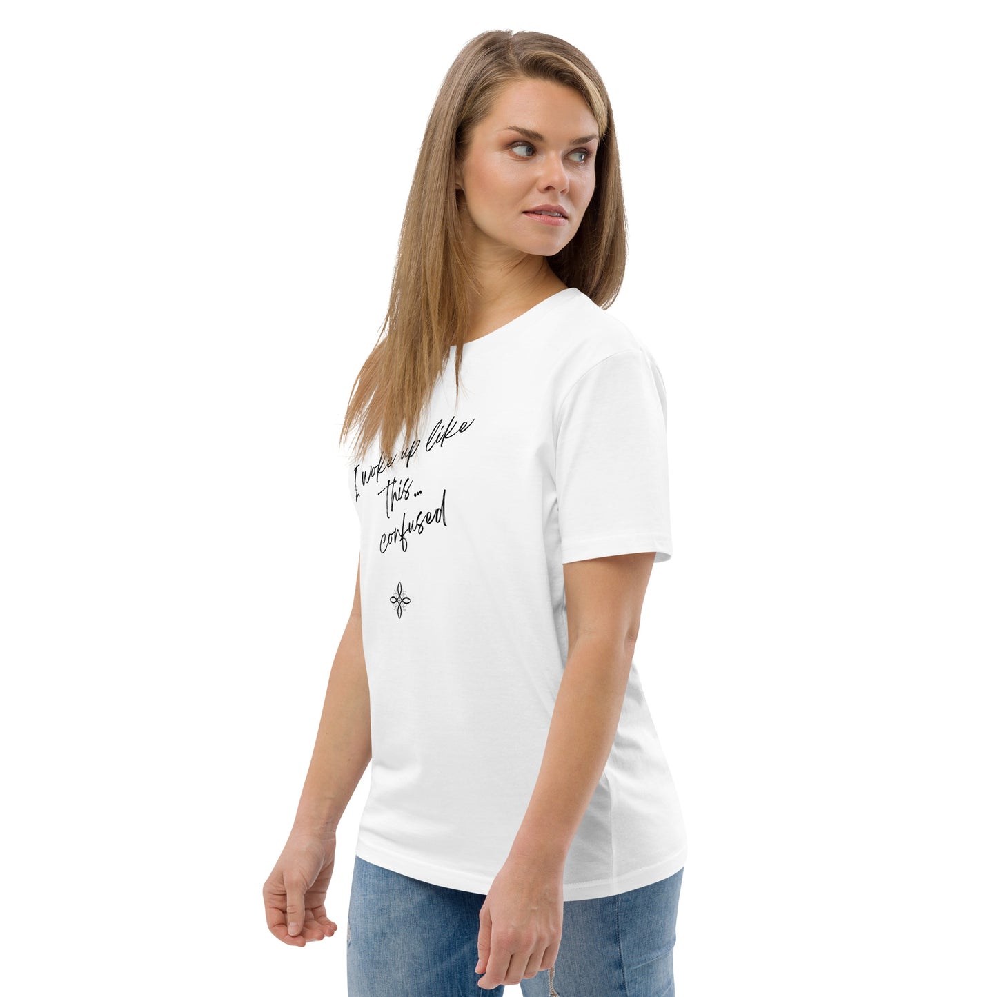 Unisex-Bio-Baumwoll-T-Shirt -confused-